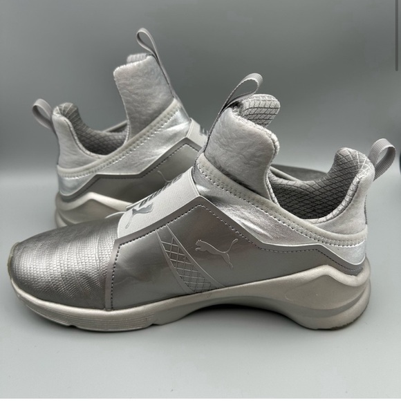 PUMA Fabulous ‘Fierce Metallic’ High Top Sneakers : Function & Fashion 🔥🔥🔥 - Picture 5 of 13
